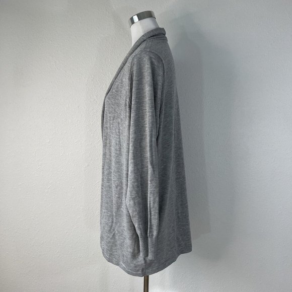Ella Moss Womens Sweater XXL Gray Open Front  Cardigan Sweater Knit Soft - Picture 4 of 13